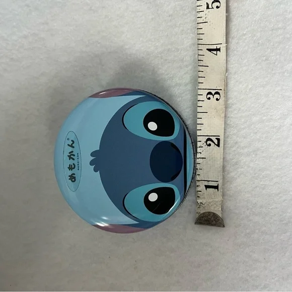 STITCH Small Memo Note Paper Circle Tin Blue Disney Store Japan - Picture 10 of 12